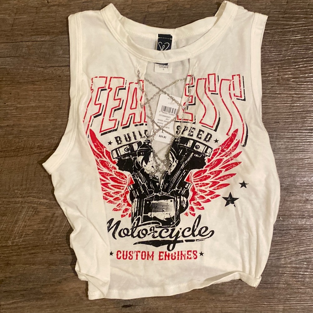 White Crop Tank